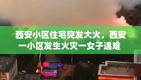 西安小区住宅突发大火，西安一小区发生火灾一女子遇难 