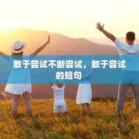 敢于尝试不断尝试，敢于尝试的短句 