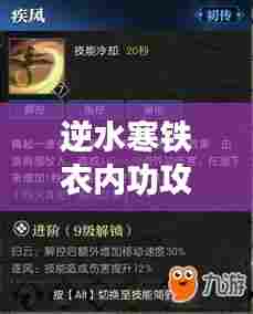 逆水寒铁衣内功攻略大揭秘,助你轻松提升战力!