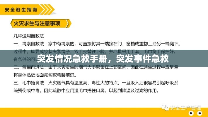 突发情况急救手册,突发事件急救