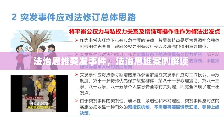 法治思维突发事件,法治思维案例解读
