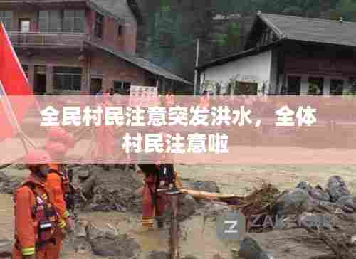 全民村民注意突发洪水，全体村民注意啦 