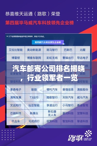 汽车邮寄公司排名揭晓,行业领军者一览