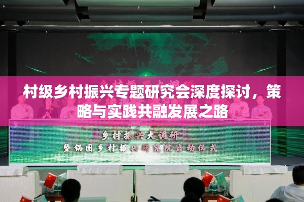 村级乡村振兴专题研究会深度探讨，策略与实践共融发展之路