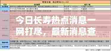 今日长寿热点消息一网打尽，最新消息查询表全解析