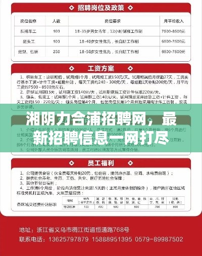 湘阴力合浦招聘网,最新招聘信息一网打尽