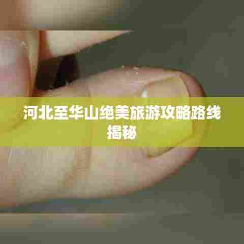河北至华山绝美旅游攻略路线揭秘
