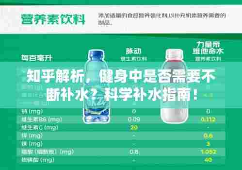 知乎解析,健身中是否需要不断补水?科学补水指南!