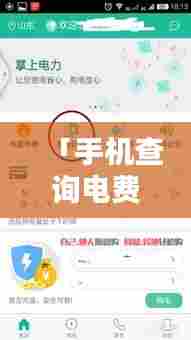 「手机查询电费不求人！百度轻松搜，电费信息一手掌握！」