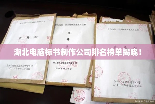 湖北电脑标书制作公司排名榜单揭晓！