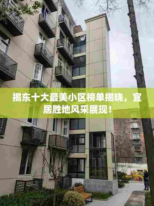 揭东十大最美小区榜单揭晓，宜居胜地风采展现！