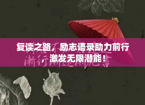 复读之路,励志语录助力前行,激发无限潜能!