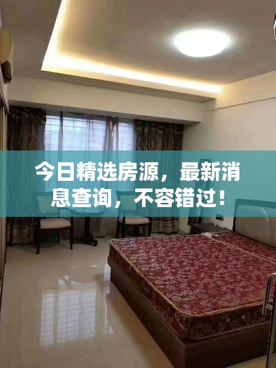 今日精选房源，最新消息查询，不容错过！