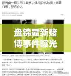 盘锦最新赌博事件曝光,新闻视频揭秘现场真相