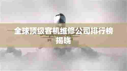 全球顶级客机维修公司排行榜揭晓