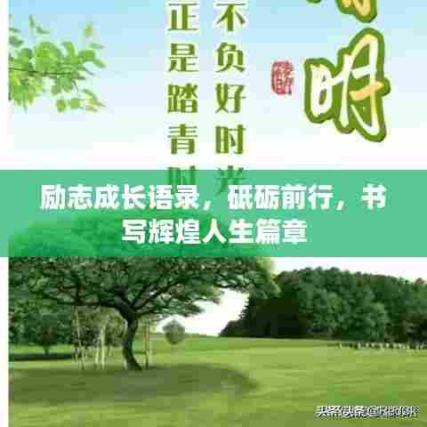 励志成长语录,砥砺前行,书写辉煌人生篇章