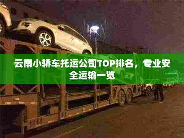 云南小轿车托运公司TOP排名,专业安全运输一览