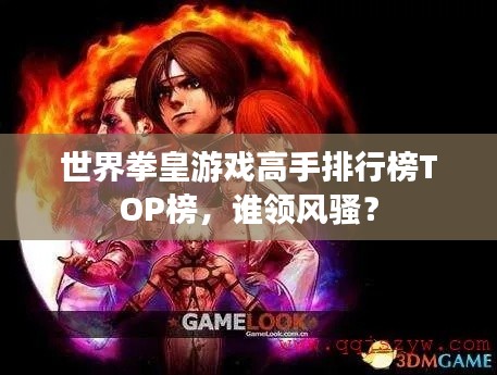 世界拳皇游戏高手排行榜TOP榜,谁领风骚?