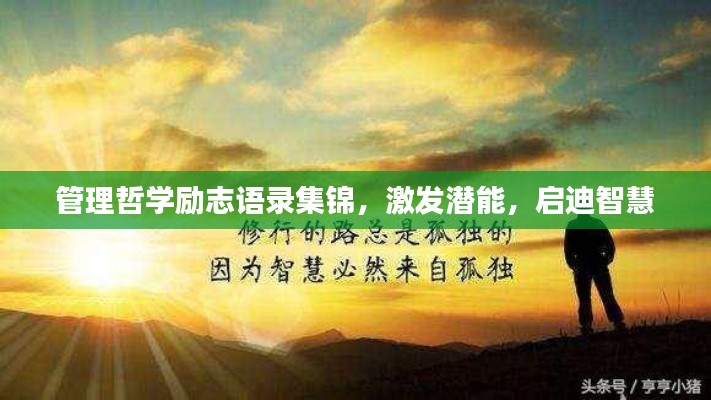 管理哲学励志语录集锦，激发潜能，启迪智慧