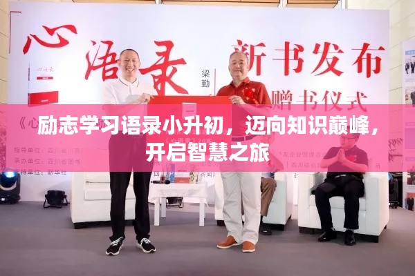 励志学习语录小升初,迈向知识巅峰,开启智慧之旅