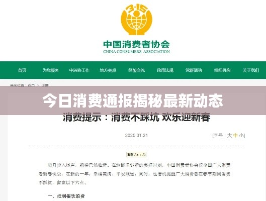 今日消费通报揭秘最新动态