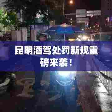 昆明酒驾处罚新规重磅来袭！
