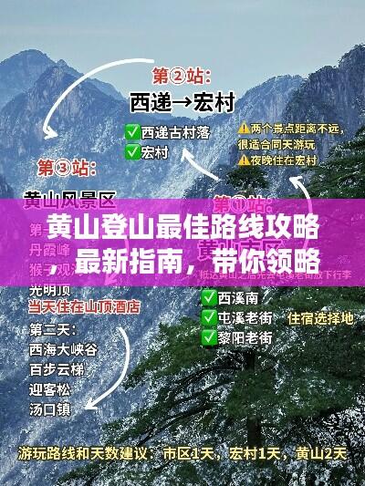 黄山登山最佳路线攻略，最新指南，带你领略绝美风光！