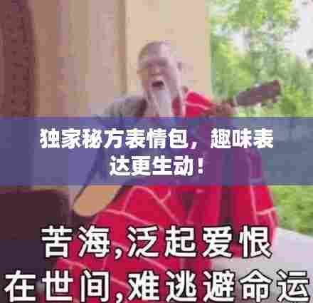 独家秘方表情包，趣味表达更生动！