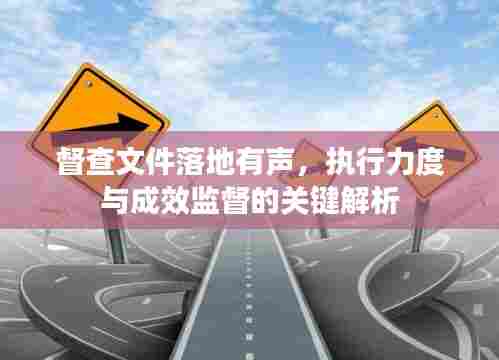 督查文件落地有声,执行力度与成效监督的关键解析