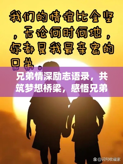 兄弟情深励志语录,共筑梦想桥梁,感悟兄弟爱情的力量