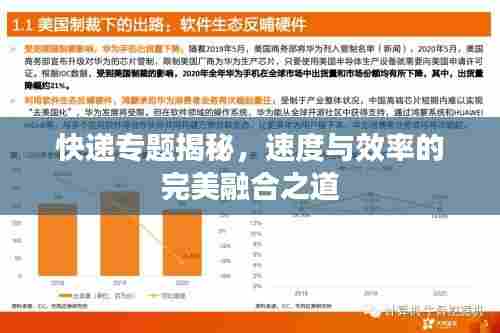 快递专题揭秘，速度与效率的完美融合之道