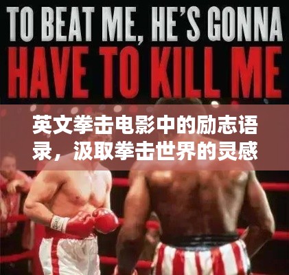 英文拳击电影中的励志语录,汲取拳击世界的灵感力量