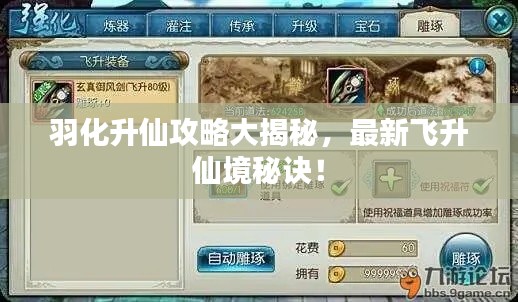 羽化升仙攻略大揭秘,最新飞升仙境秘诀!