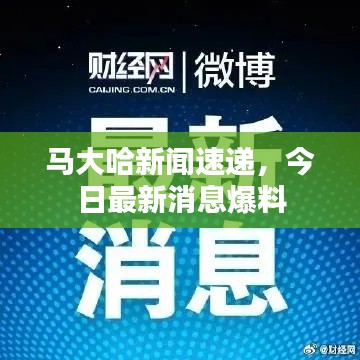 马大哈新闻速递,今日最新消息爆料