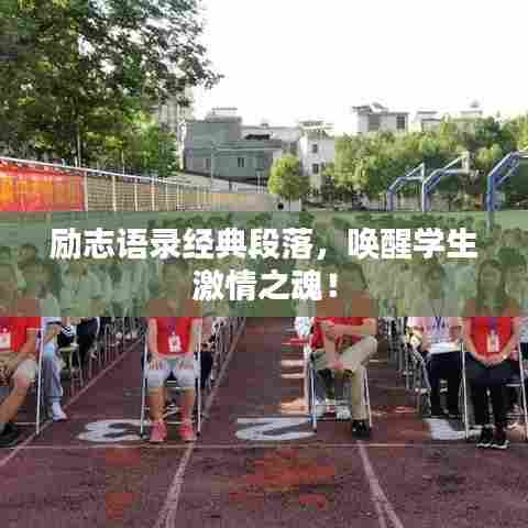 励志语录经典段落,唤醒学生激情之魂!