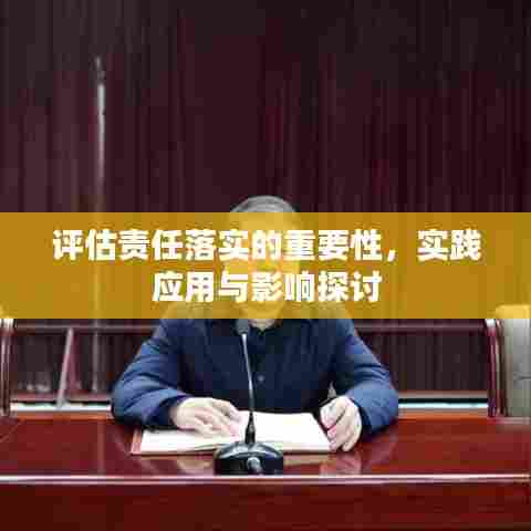 评估责任落实的重要性,实践应用与影响探讨