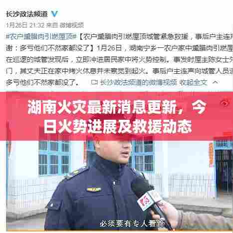 湖南火灾最新消息更新，今日火势进展及救援动态