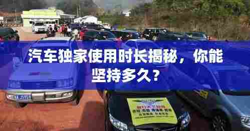 汽车独家使用时长揭秘,你能坚持多久?