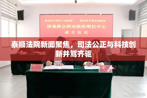泰顺法院新闻聚焦，司法公正与科技创新并驾齐驱