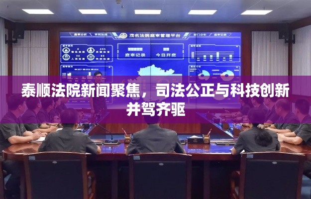 泰顺法院新闻聚焦,司法公正与科技创新并驾齐驱