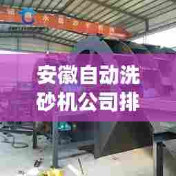 安徽自动洗砂机公司排名及深度市场分析