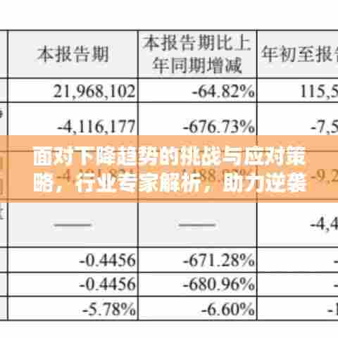 面对下降趋势的挑战与应对策略,行业专家解析,助力逆袭翻盘!