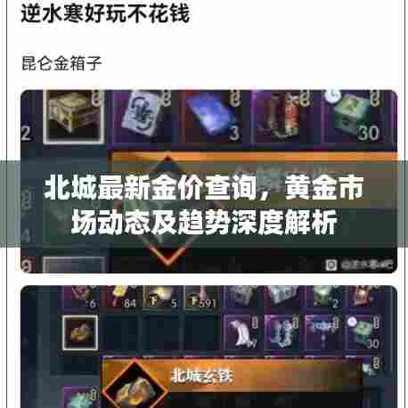 北城最新金价查询,黄金市场动态及趋势深度解析