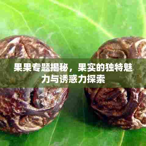 果果专题揭秘，果实的独特魅力与诱惑力探索