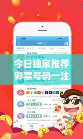 今日独家推荐彩票号码一注,理性投注,体验彩票魅力!