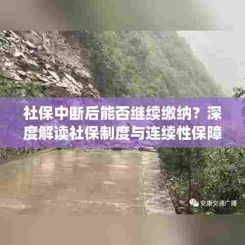 社保中断后能否继续缴纳？深度解读社保制度与连续性保障