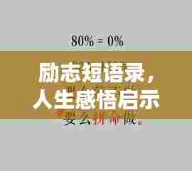 励志短语录,人生感悟启示录