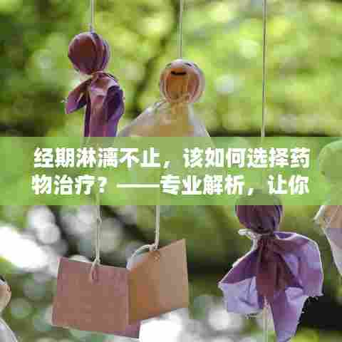 经期淋漓不止,该如何选择药物治疗?——专业解析,让你一目了然