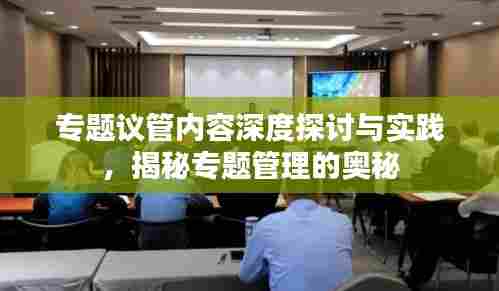 专题议管内容深度探讨与实践,揭秘专题管理的奥秘