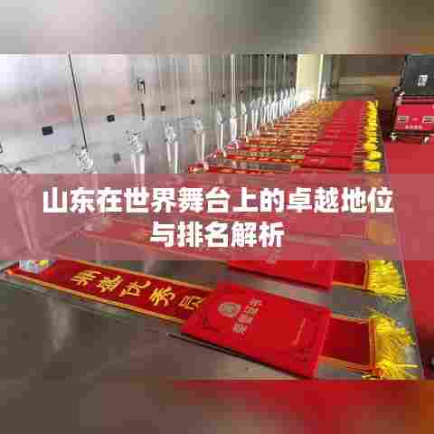 山东在世界舞台上的卓越地位与排名解析